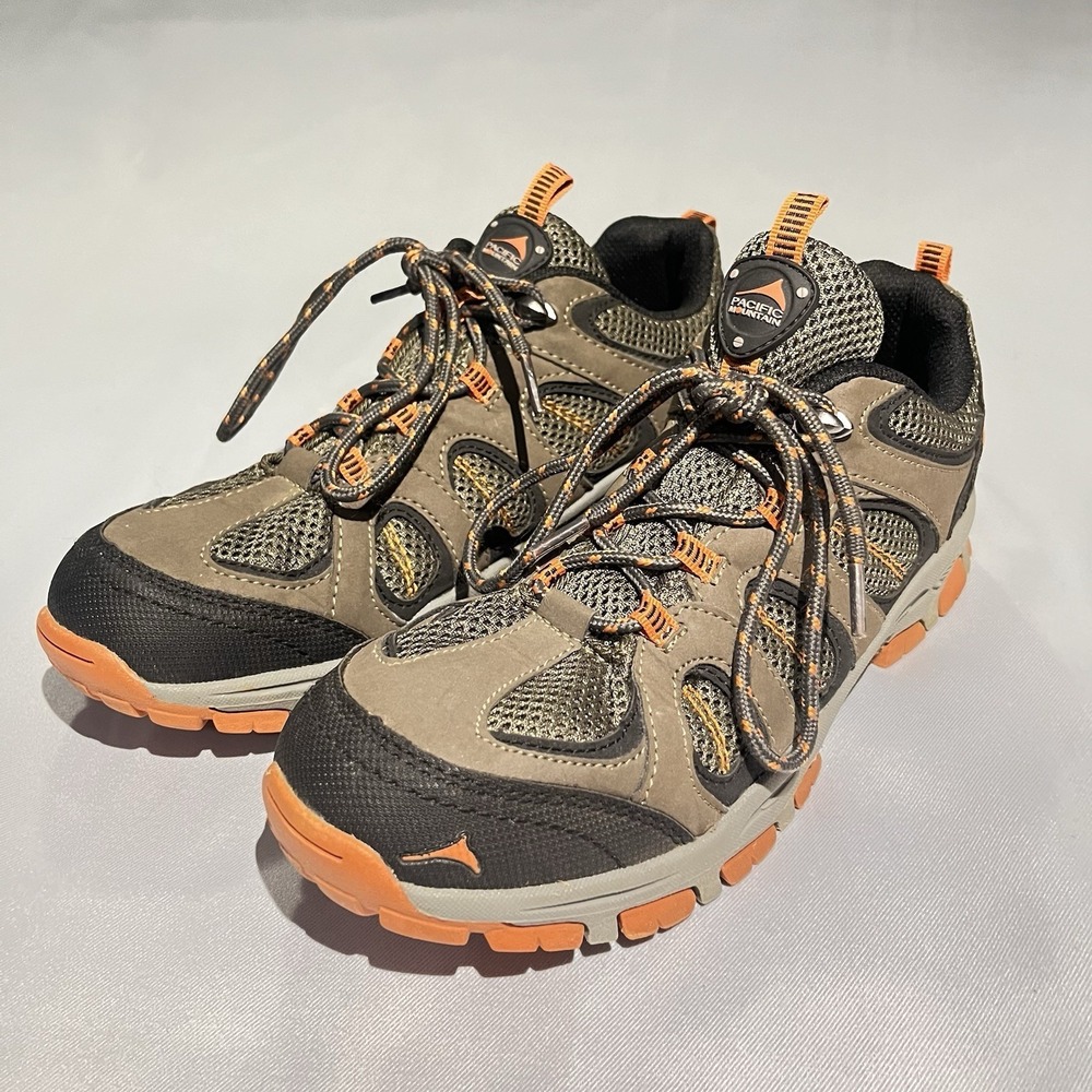 Pacific Mountain Crestone Men's Hiking Shoes US 6 Brown Black Orange PM005501231